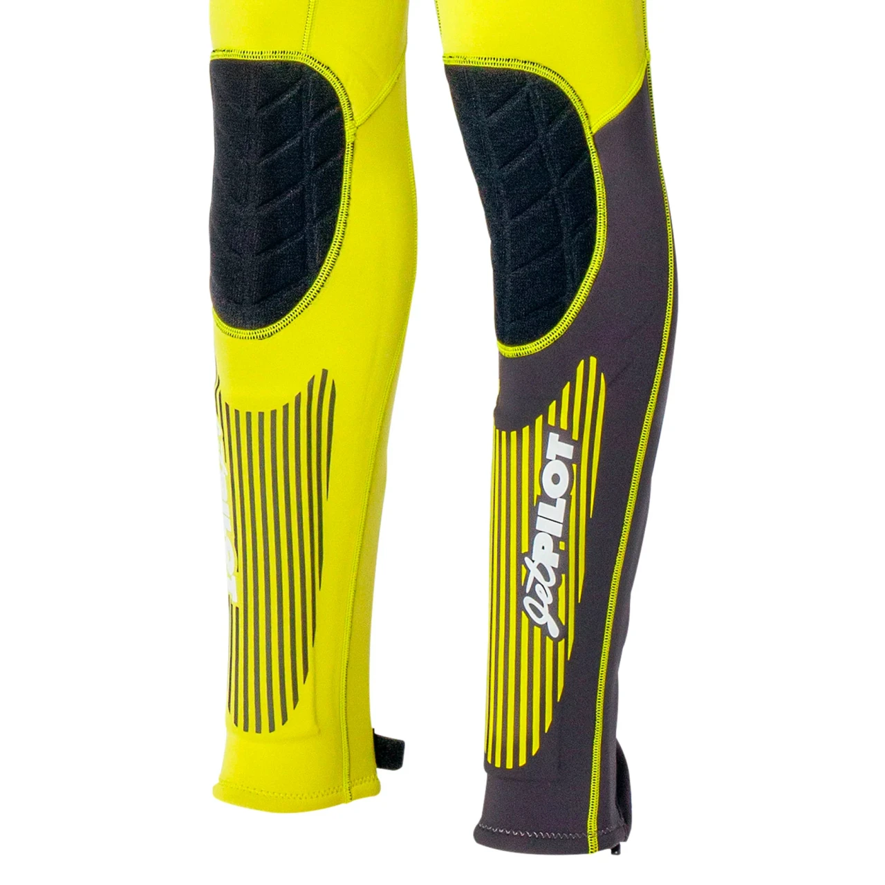 Jetpilot Vintage Class John wetsuit showing low-profile ankle zips and hook-and-loop closures