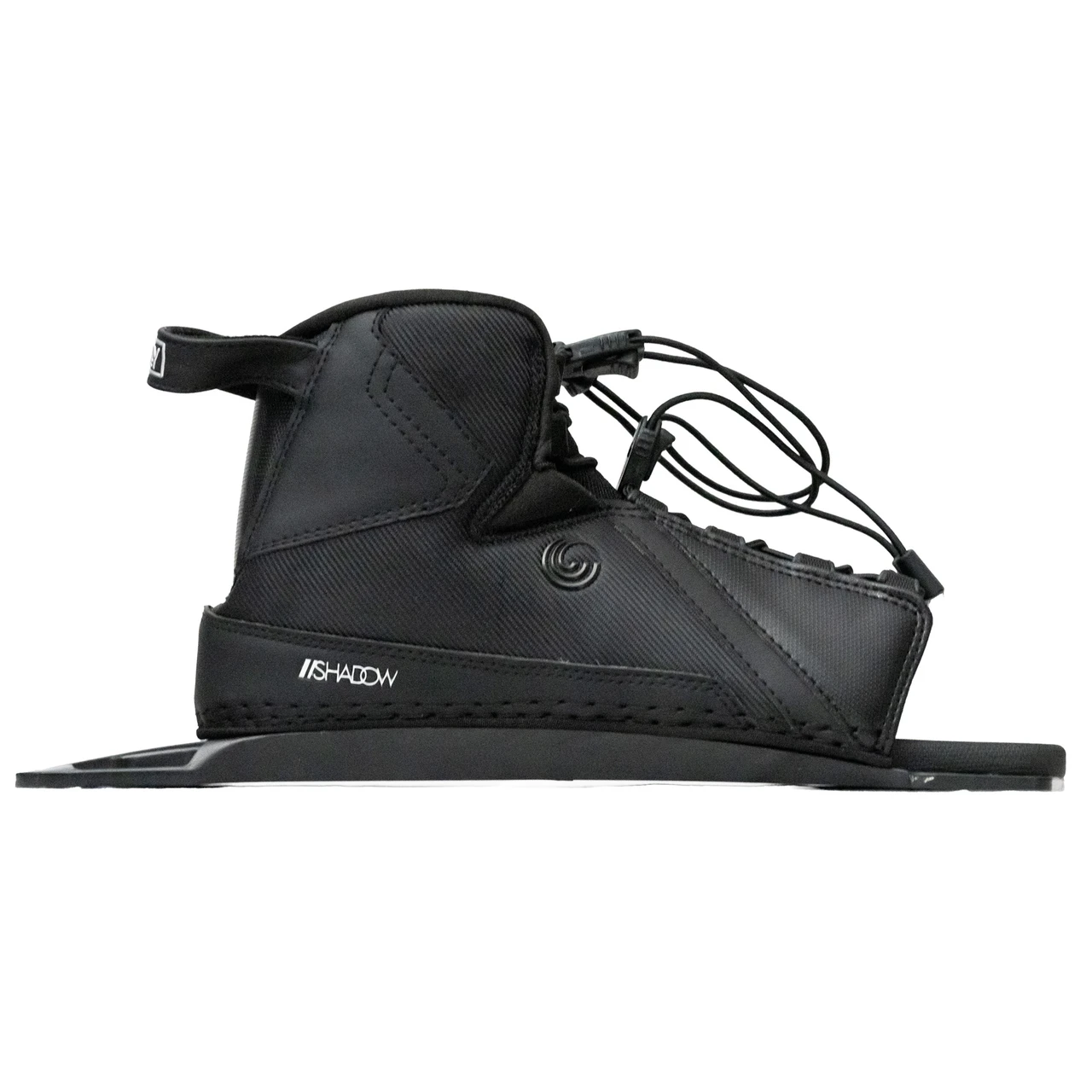 2027 Connelly Shadow Rear Waterski Binding with dual lace zones and adjustable stretch toe