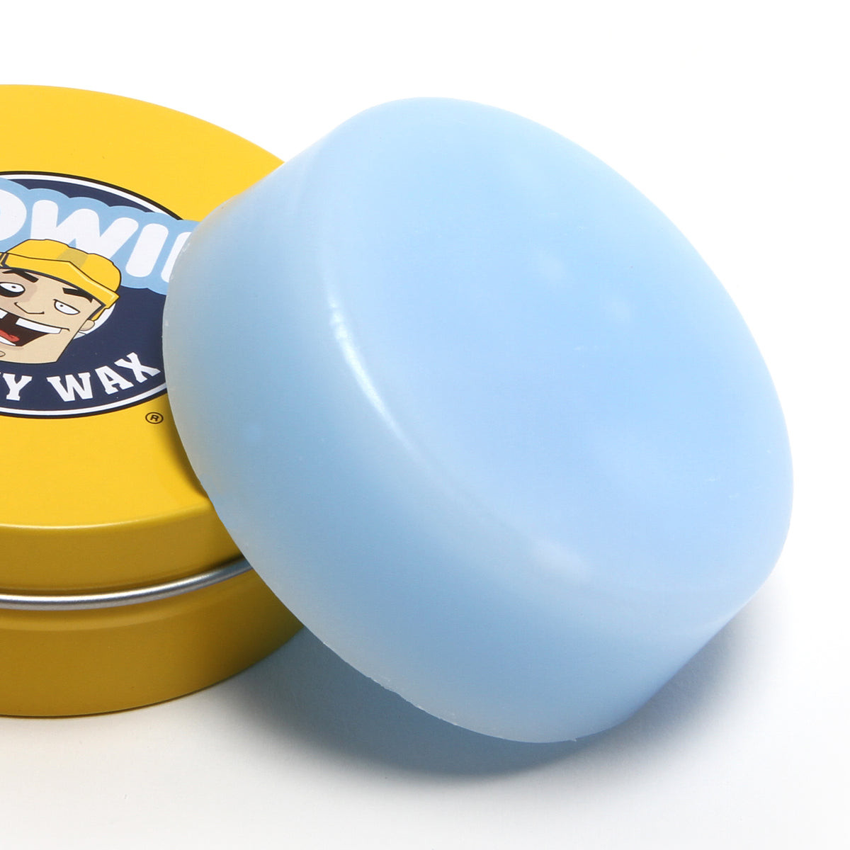 Howies Hockey Stick Wax in open storage tin showing wax inside