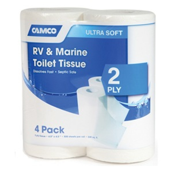 Camco RV & Marine 2Ply Toilet Tissue 4/pack Boater's Outlet