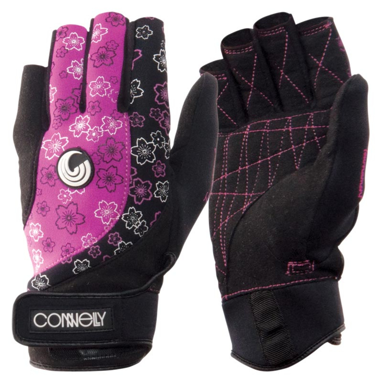 Connelly Women's Tournament Waterski Gloves Front and Back Connelly Women's Tournament Waterski Gloves Front and Back