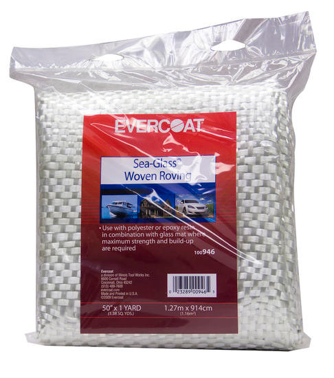 Evercoat Fiberglass Fabric Woven 50" x 1 YD. Boater's Outlet