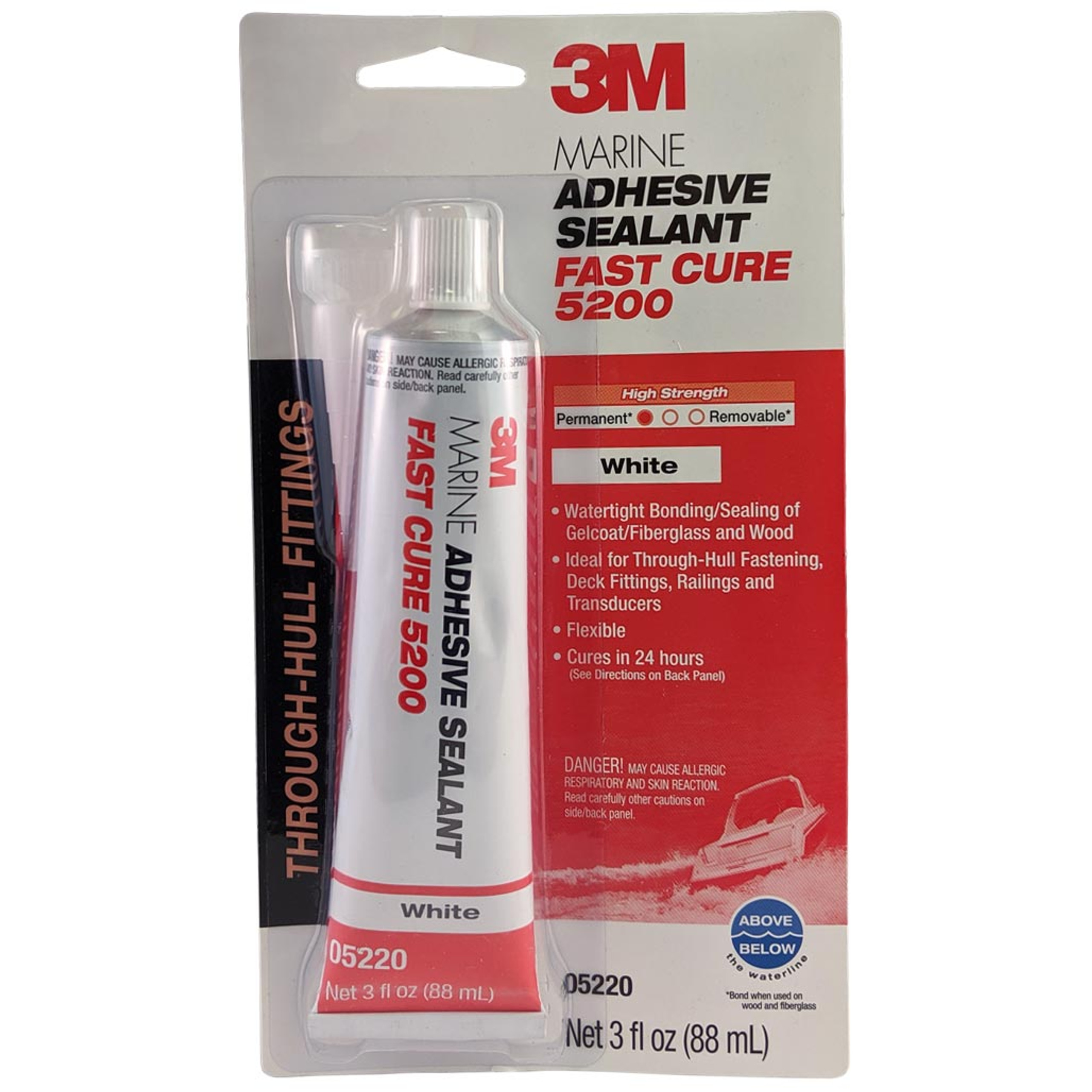 3M Marine Adhesive Sealant 5200 Fast Cure, White Boater's Outlet