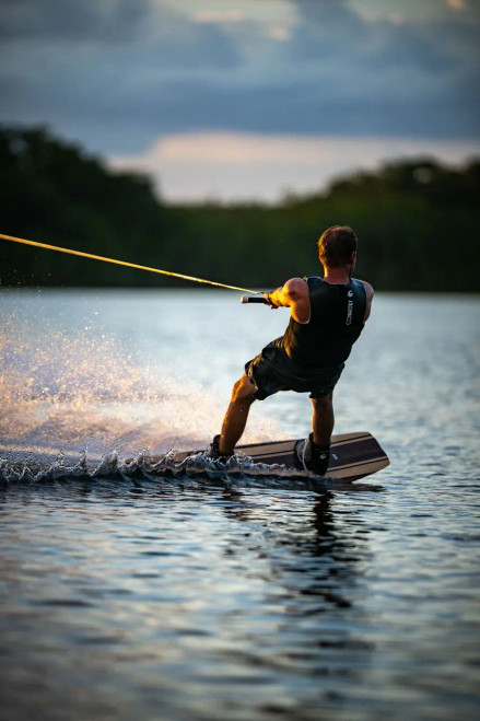 Wakeboarder wearing Connelly Sidewinder Neo Comp Vest