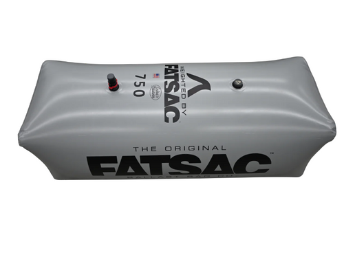 FatSac Malibu / Axis PNP Rear Sac W037-1 750 lb ballast bag with three pre-installed 1-1/8 inch W743-SS quick connect fittings