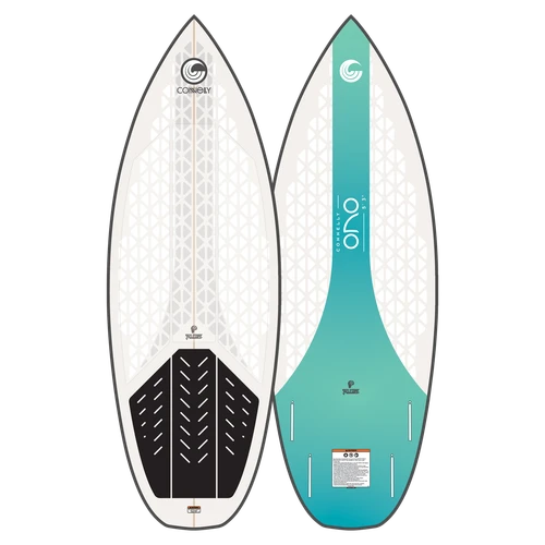 2025 Connelly Ono surf style wakesurf board featuring lightweight EPS Skelecore construction and high-performance design for advanced riders