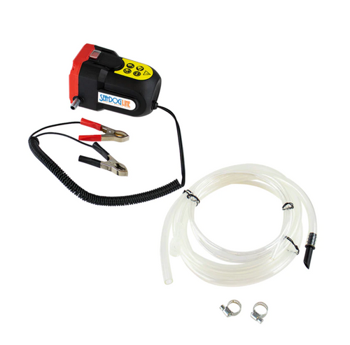 Sea-Dog oil change pump, 12V oil change pump, electric oil change pump, DIY oil change pump, portable oil pump, boat oil pump, oil drain pump for outboards, battery clips oil pump, self-priming oil pump, compact oil pump, sterndrive oil change pump, outboard oil pump, boat oil change tool, oil flow pump for boats, 12VDC oil pump, pump with hoses for boats, lightweight oil change pump, boat oil drain pump.