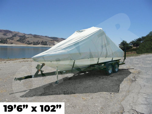 Carver Over-the-Tower Cover 19'6" by 102" for V-Hull Runabout Boats/Modified V-Hull Boats -  Sun-DURA® - Part Number: 83119S