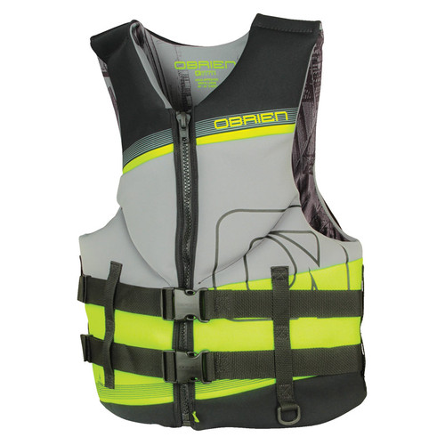 O'Brien Men's Tech Neoprene Life Jacket Gray/Green