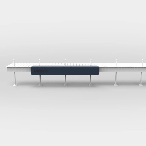 MISSION TITAN Inflatable Dock Bumper installed on residential dock