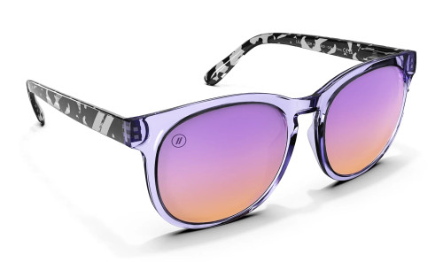 Blenders polarized Lilac Lush sunglasses featuring tortoise temples and a glossy lavender frame Blenders polarized Lilac Lush sunglasses featuring tortoise temples and a glossy lavender frame