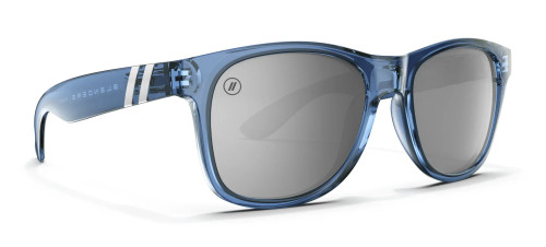 Blenders M Class X2 Deep Blue sunglasses with glossy crystal blue frame and silver mirrored polarized lenses Blenders M Class X2 Deep Blue sunglasses with glossy crystal blue frame and silver mirrored polarized lenses