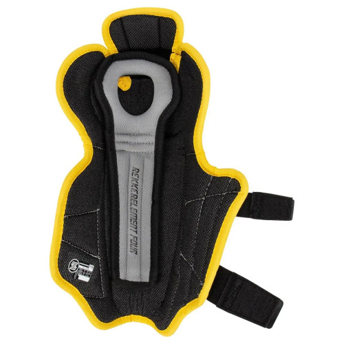 Sherwood Rekker Element 4 Youth Shin Pads showing calf strap system