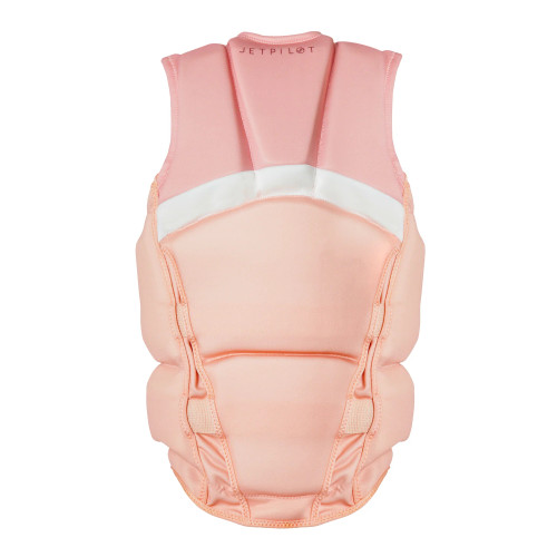 Jetpilot Women’s Armada vest detail shot of Aero Jet foam and stitching