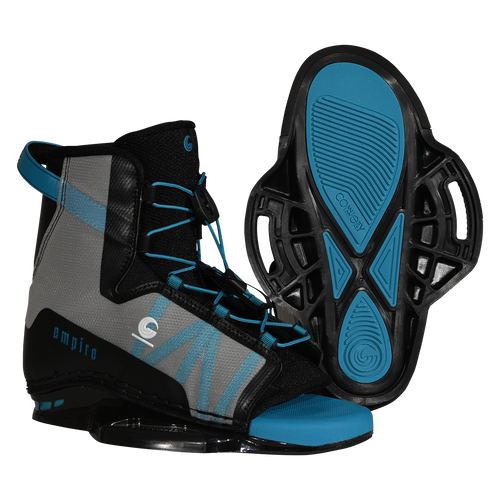 Connelly Empire Wakeboard Binding L/XL 9–12 – New 2026 model front and bottom view