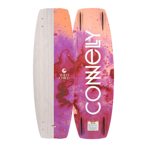 Connelly Wild Child Women’s Wakeboard 2026 – top and bottom view Connelly Wild Child Women’s Wakeboard 2026 – top and bottom view