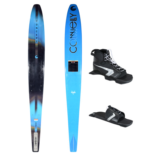 Connelly Concept 2026 slalom waterski with Shadow front binding and RTP rear toe plate