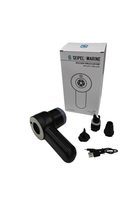 Seipel Marine Handheld Air Pump M3150 with USB charging cable and fittings