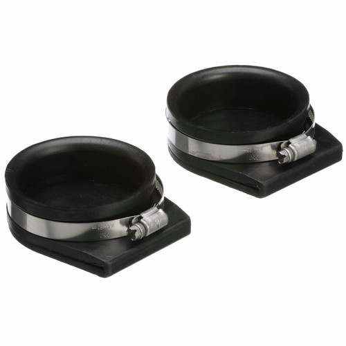 Seachoice marine exhaust guard cover 3 inch black rubber flap valve 2 pack