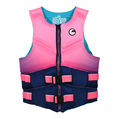 Connelly Women’s Premium Neo CGA life jacket front view pink
