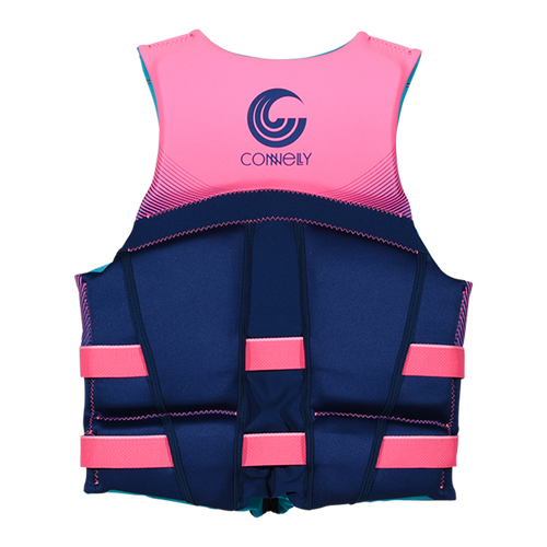 Connelly Women’s Premium Neo CGA life jacket back view pink