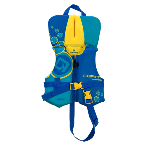 Front view of O'Brien Blue Infant Life Jacket LTD