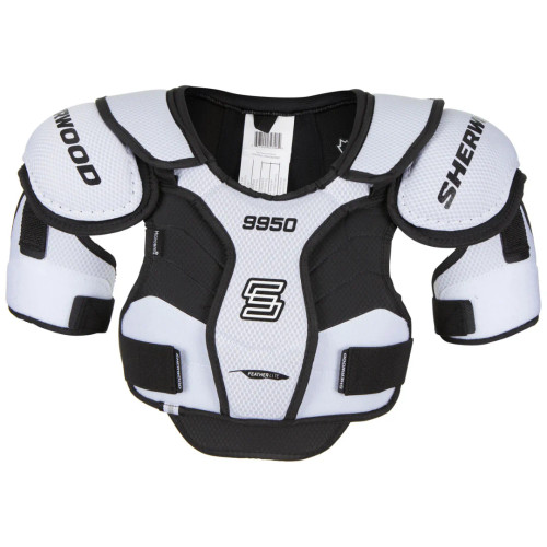 Sherwood 9950 HOF senior hockey shoulder pads front view lightweight design