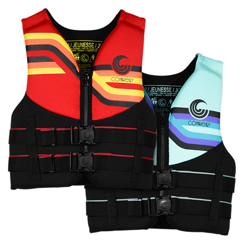 Connelly Youth Promo Neoprene Life Vest – USCG Approved Kids Water Sports Life Jacket (55–75 lbs.)