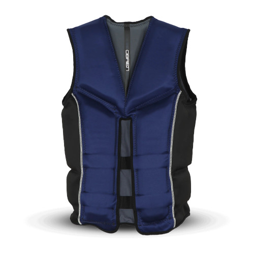 O'Brien Recon life vest back view highlighting split back panel for mobility