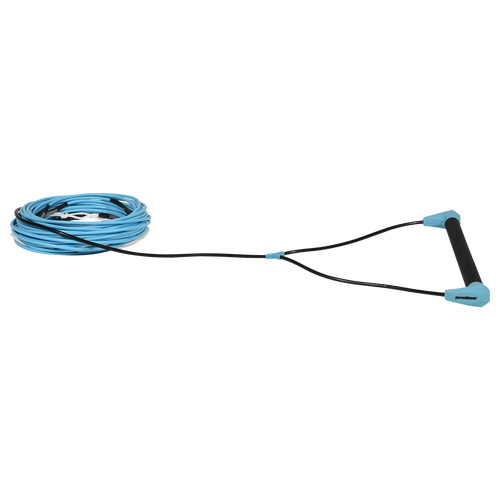 Proline Choice Wakesurf Handle with 25' Spectra Rope - Bluee 10" AX Suede Grip Floating Surf Rope