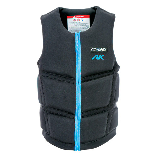 Connelly Men's AK Comp Vest NCGA front view black surf vest