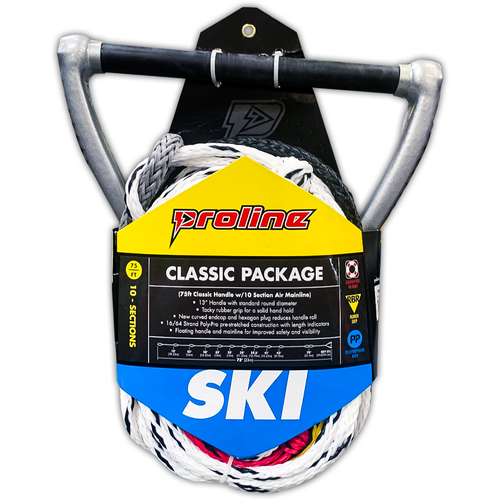 Proline Ski Classic 75ft floating ski rope and EVA handle package