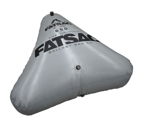 FatSac Open Bow Triangle Ballast Bag 650 lbs gray