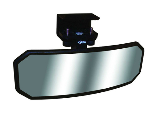 CIPA marine mirror with bracket, boat mirror with bracket, economy marine mirror, convex marine mirror, windshield mounting mirror, boat rearview mirror, eliminates blind spots, tool-free installation, euro style boat mirror, CIPA boat accessories.