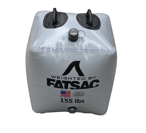 FatSac Fat Brick ballast bag in boat compartment 16x16x16 size