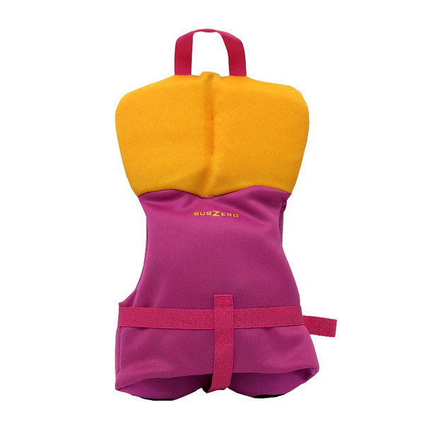 Sub Zero Infant Neoprene Life Jacket Up to 30 lbs. Pink/Yellow