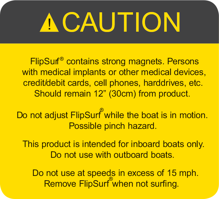 FlipSurf Magnetic Warning