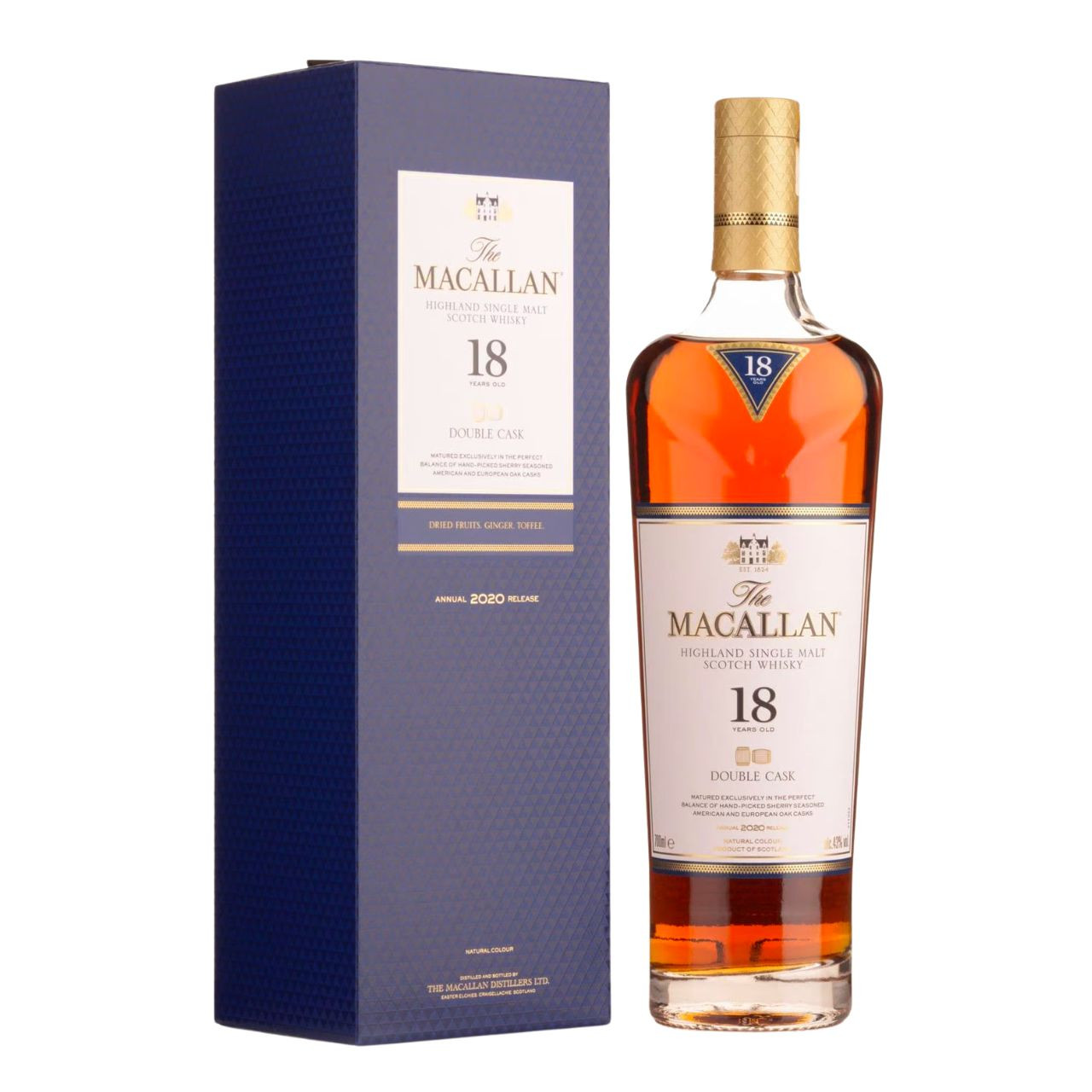 Macallan Double Cask 18 Year Single Malt 2021 Release 700ml - The