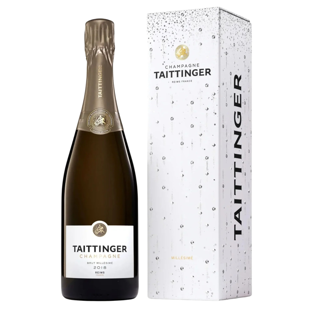 Taittinger 2本セット 2002 Millesime Taittinger Brut Millesime 2018