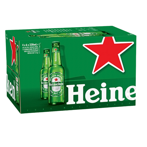 Heineken 330mL 24 Pack Carton