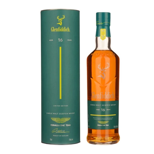 Glenfiddich Limited Edition Aston Martin Formula One Team 16 YO Single Malt Whisky 700ml