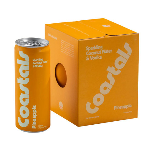 Coastals Pineapple Case (16x 320ml Cans)