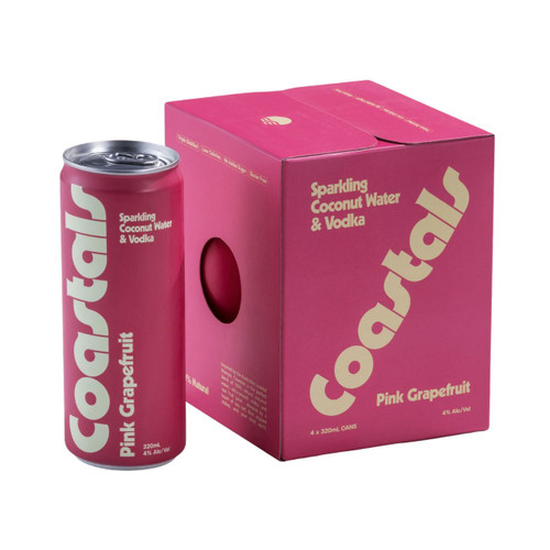 Coastals Pink Grapefruit Case (16x 320ml Cans)