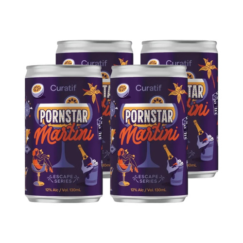 Curatif Pornstar Martini 130mL 4 Pack