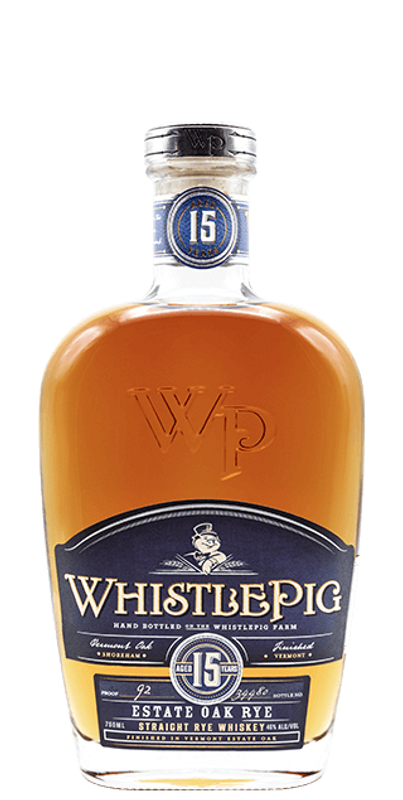 Whistle Pig Vermont New England Straight Rye Whiskey 15 Year Old