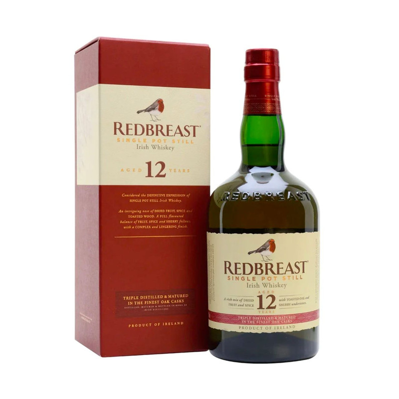 Redbreast Single Pot Still 12 Year Old Irish Whiskey