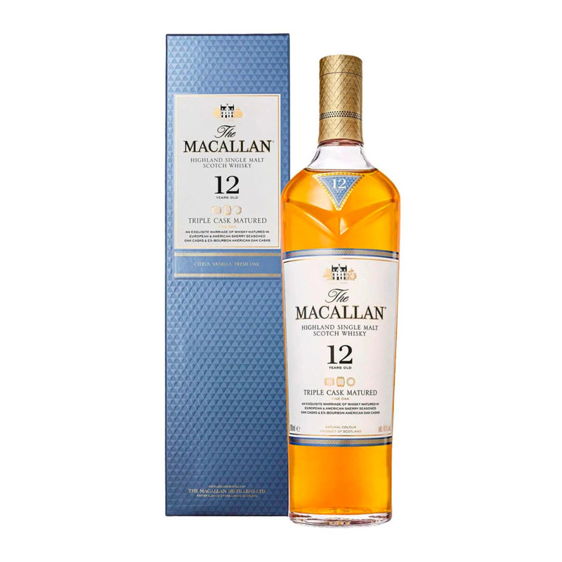 Macallan 12 Year Old Triple Cask Matured Single Malt Whisky 700mL