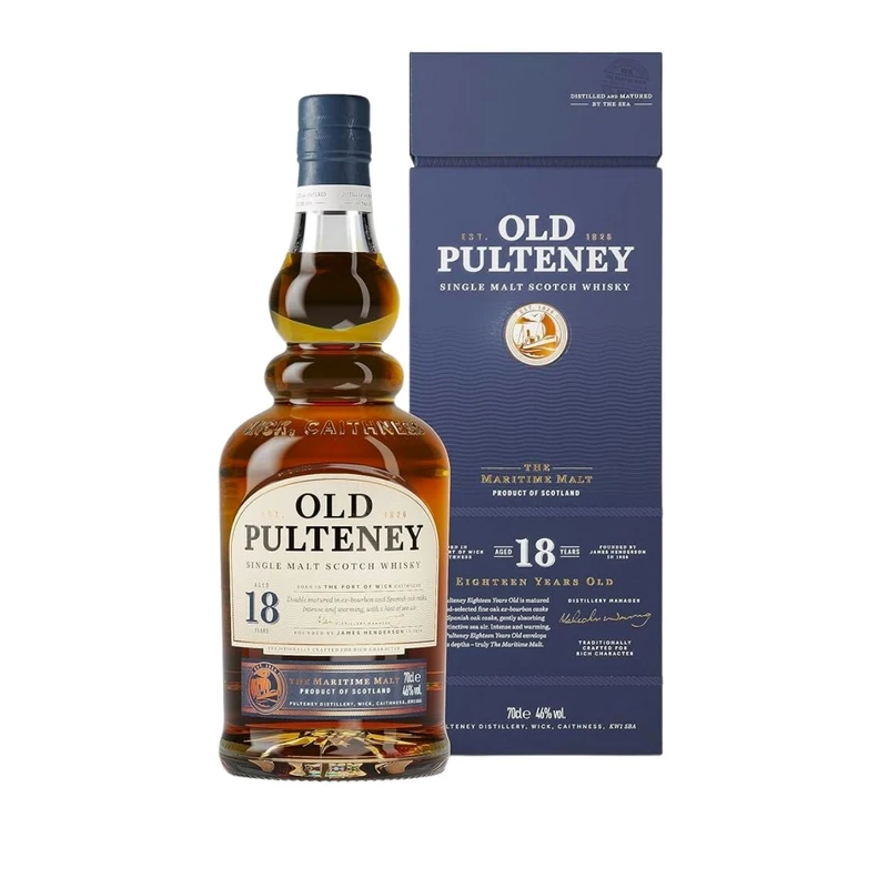 Old Pulteney 18 Year Old Single Malt Whisky 700mL