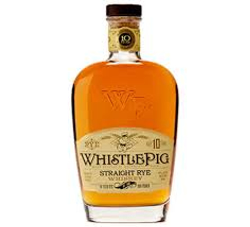 Whistlepig Vermont USA Straight Small Batch Rye Whiskey 10 Year Old Aged