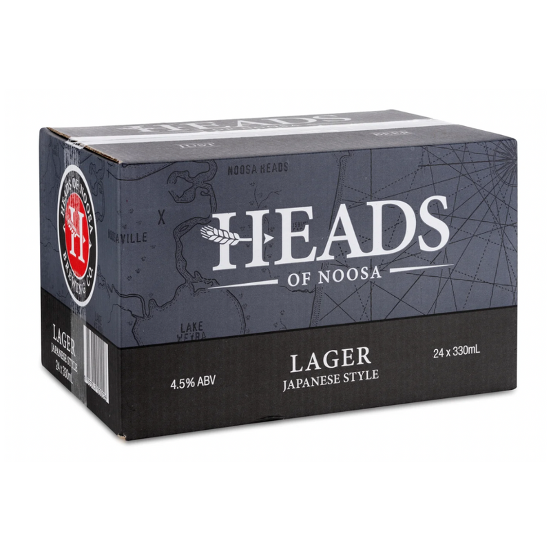 Heads of Noosa Japanese Lager 330ml Carton